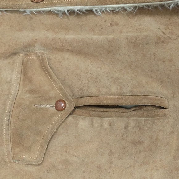 Vintage Western Leather Coat Suede Jacket Rancher by Perfecto USA Made Workwear - Picture 7 of 16